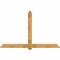 Ekena Millwork Eugene Rough Sawn Timber Gable Bracket, Western Red Cedar, 96"W x 60"H x 4"D x 6"F, 15/12 Pitch GBW096X60X0406EUG00RWR - alternate 1